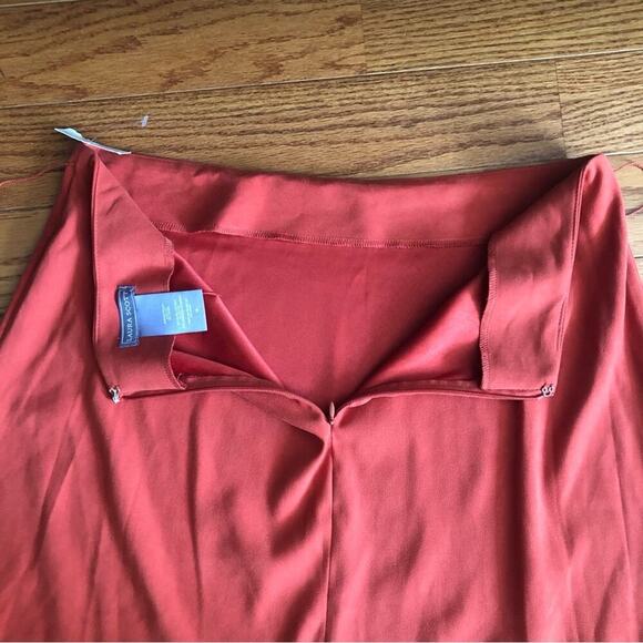 LAURA SCOTT Bohemian Maxi Flared Orange Red Skirt Women’s Size SIZE 12 NWT - Picture 6 of 7